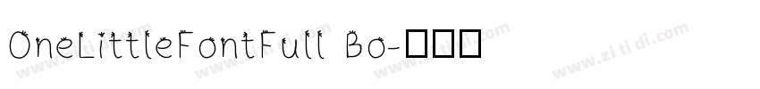 OneLittleFontFull Bo字体转换
